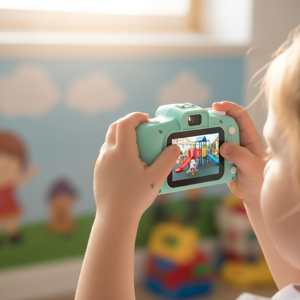 Dětský Fotoaparát Digitální Kamera HD Video 64GB Paměťová Karta