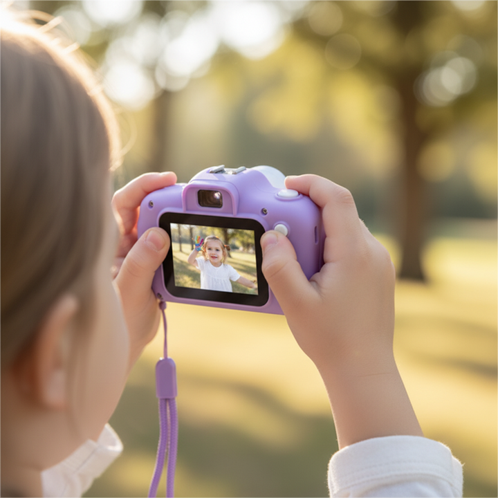 Dětský Fotoaparát Digitální Kamera HD Video 64GB Paměťová Karta
