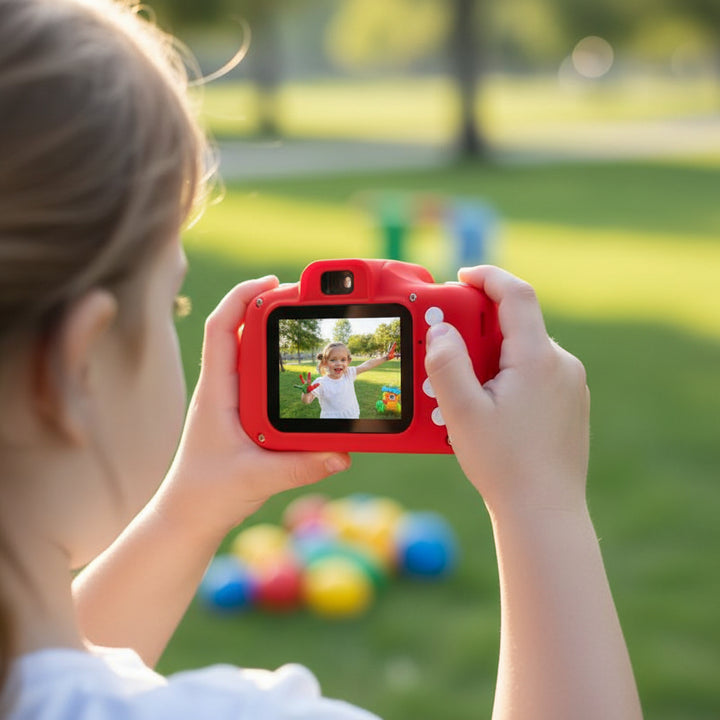 Dětský Fotoaparát Digitální Kamera HD Video 64GB Paměťová Karta