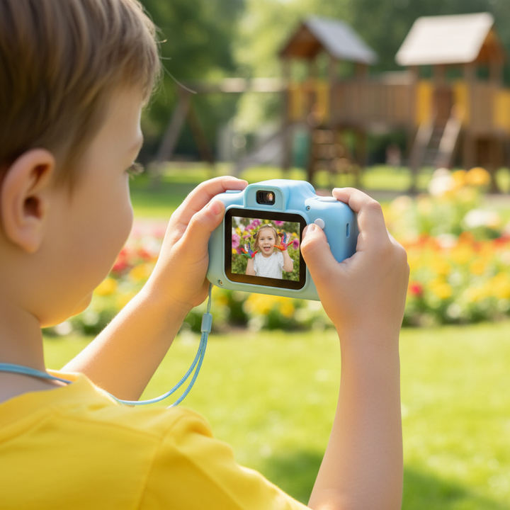 Dětský Fotoaparát Digitální Kamera HD Video 64GB Paměťová Karta