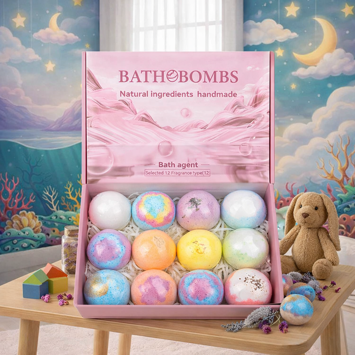 Bath Bomb Gift Set Kids Surprise Toy Fizzing Spa Bath Balls Pack
