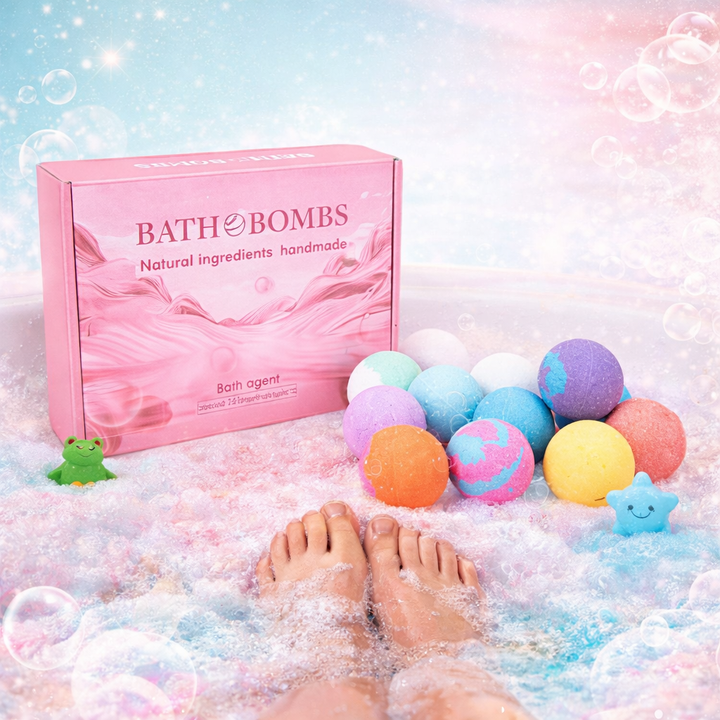 Bath Bomb Gift Set Kids Surprise Toy Fizzing Spa Bath Balls Pack
