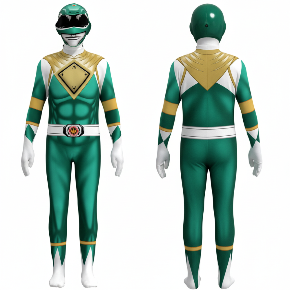 Kids Costume Superhero Jumpsuit Mask Cosplay Party