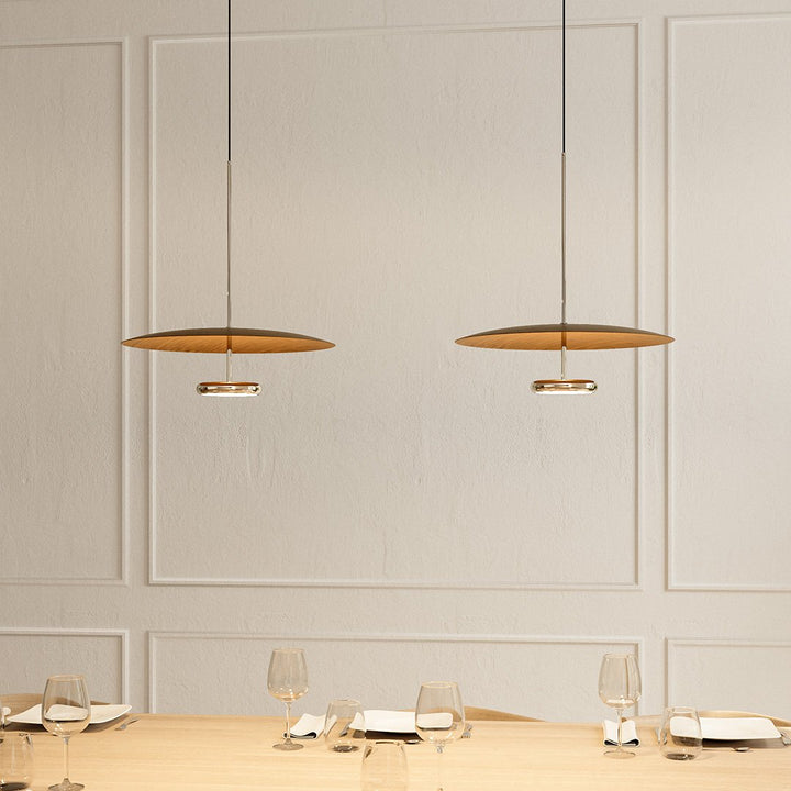 Modern Retro LED Ceiling Light Adjustable Height Dual Lighting Modes
