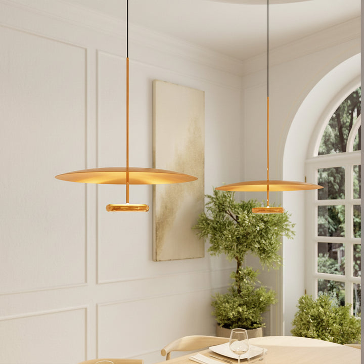 Modern Retro LED Ceiling Light Adjustable Height Dual Lighting Modes