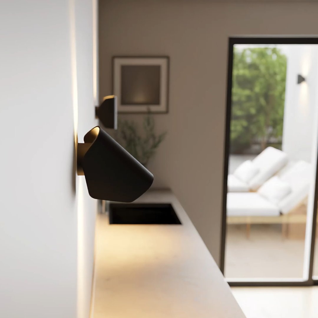 Modern Adjustable LED Outdoor Wall Light Energy Efficient Design