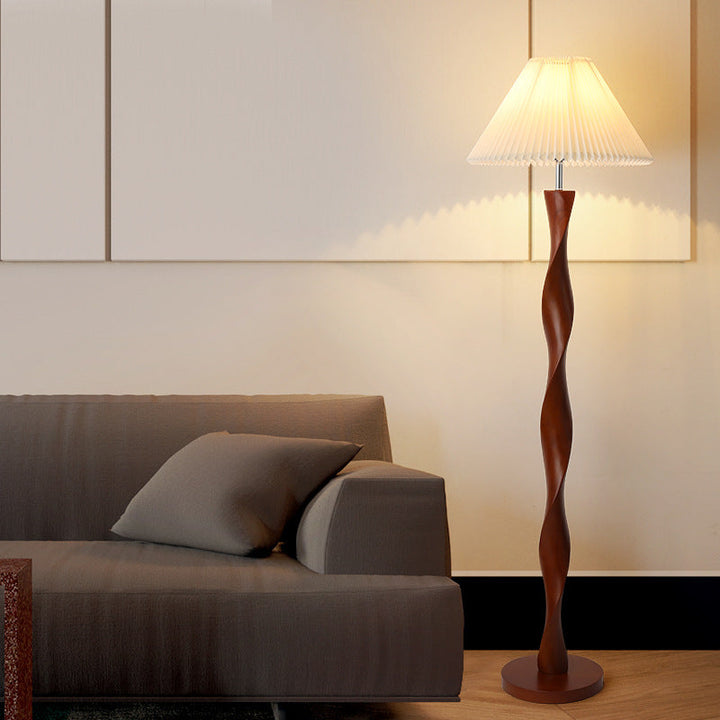 Lampadaire Design en Noyer Japonais avec Lumière LED Chaude pour Salon et Chambre – Élégance Moderne et Fonctionnalité 1