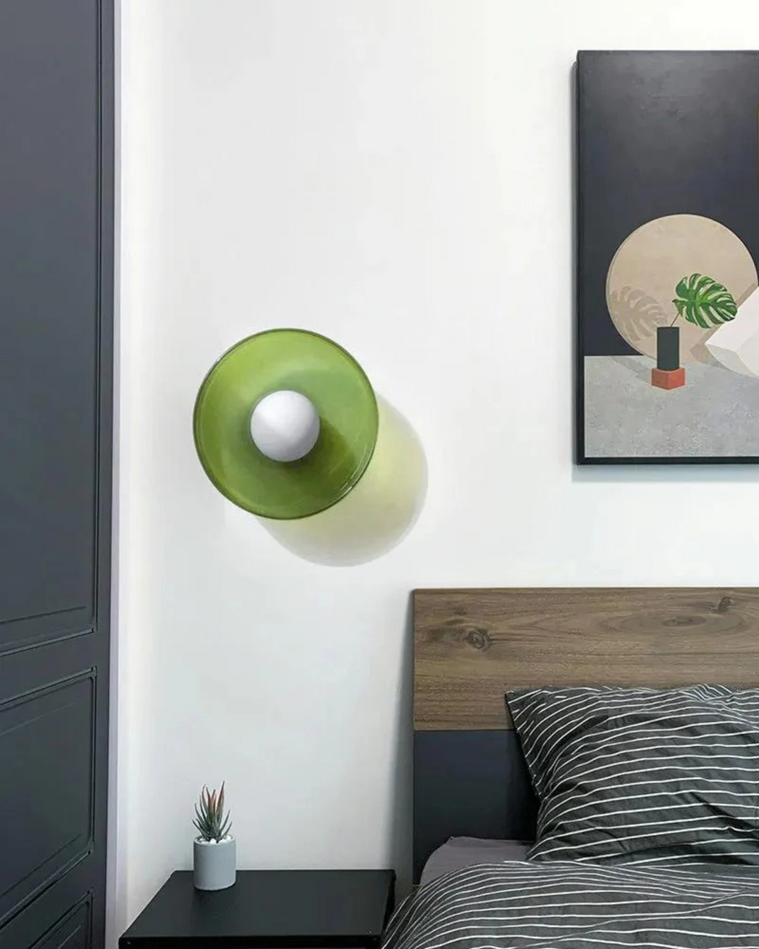 Lampe Décorative Artistique Moderne - Luminaire Pour Salon Élégant en Fer et Verre 2