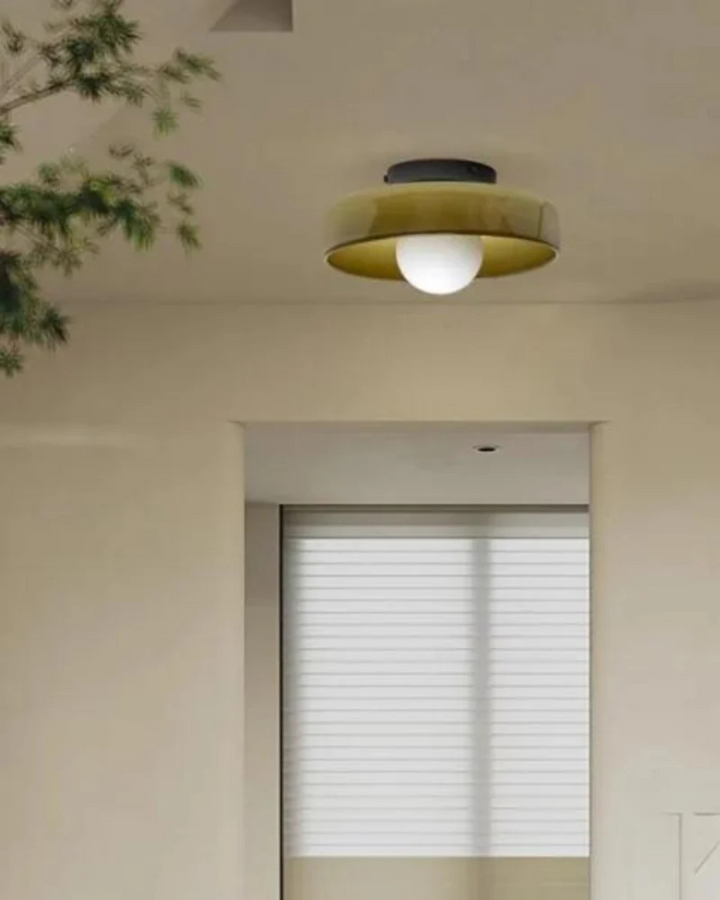 Lampe Décorative Artistique Moderne - Luminaire Pour Salon Élégant en Fer et Verre 7