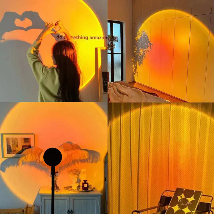 Lampe Décorative LED Effet Coucher de Soleil – Luminaire Moderne pour Salon et Chambre, Éclairage Chaleureux et Économe en Énergie 2