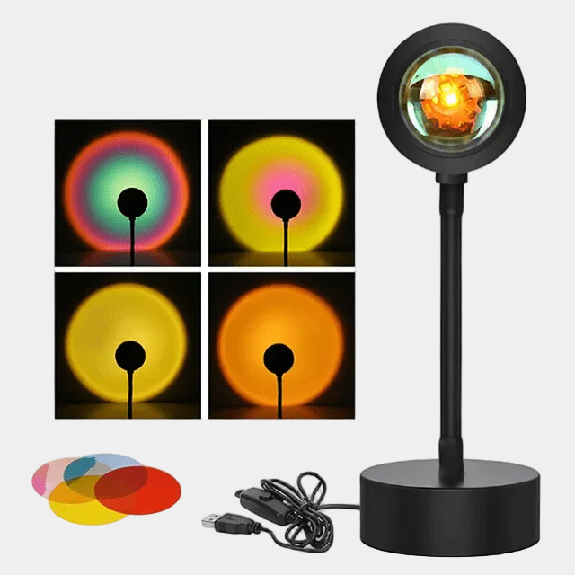 Lampe Décorative LED Effet Coucher de Soleil – Luminaire Moderne pour Salon et Chambre, Éclairage Chaleureux et Économe en Énergie 3