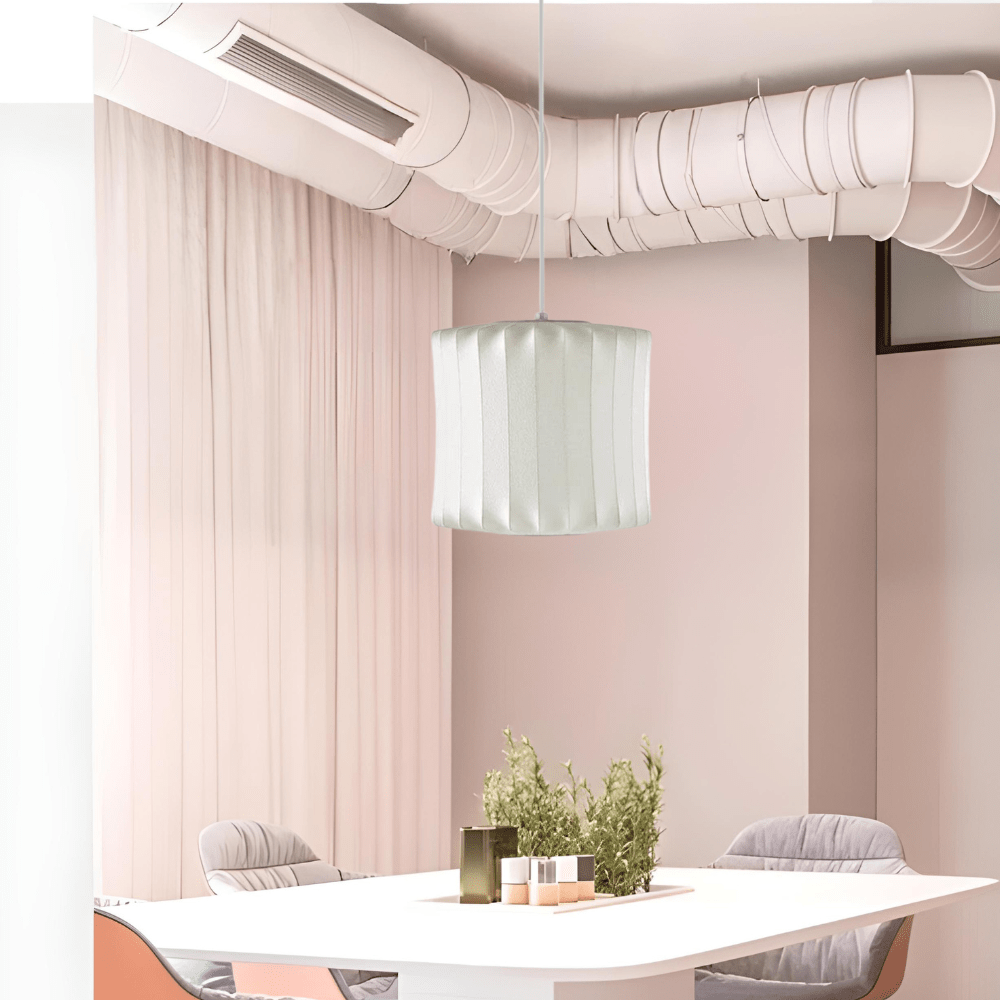 Lampe Décorative Moderne - Luminaire Pour Salon Élégant en Soie et Acier 3