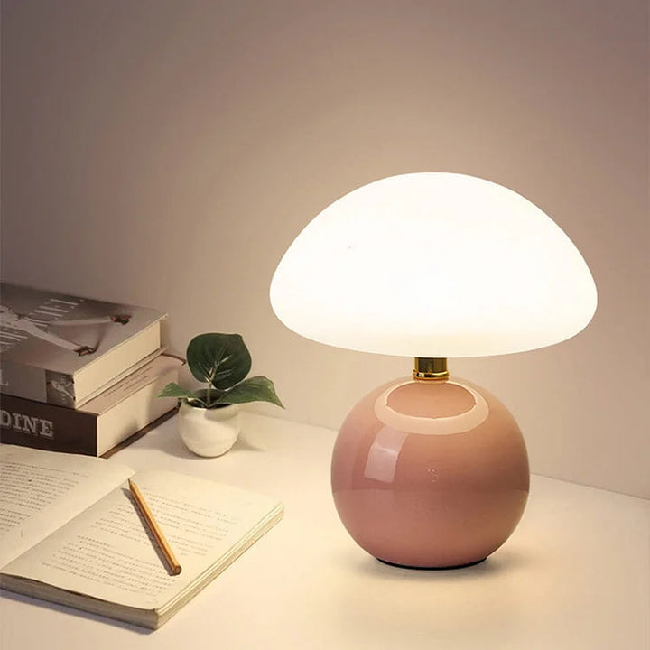 Lampe Décorative en Céramique au Design Champignon - Luminaire pour Salon Élégant et Moderne 4