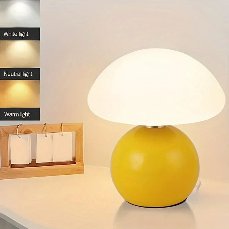 Lampe Décorative en Céramique au Design Champignon - Luminaire pour Salon Élégant et Moderne 5