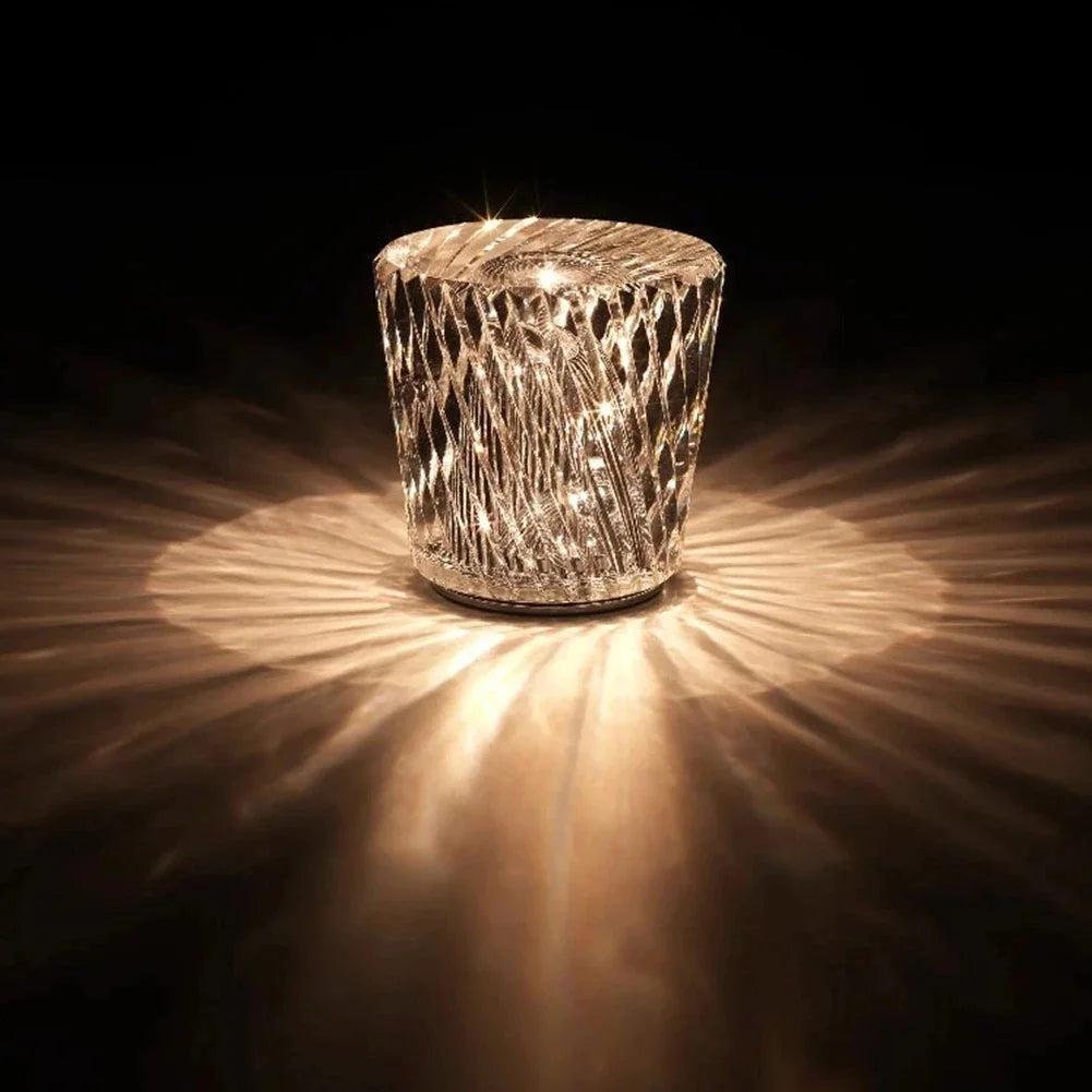 Lampe Décorative en Métal et Cristal pour Salon – Éclairage Élégant 20 x 20 cm 2