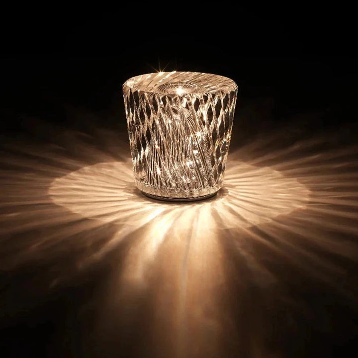 Lampe Décorative en Métal et Cristal pour Salon – Éclairage Élégant 20 x 20 cm 2