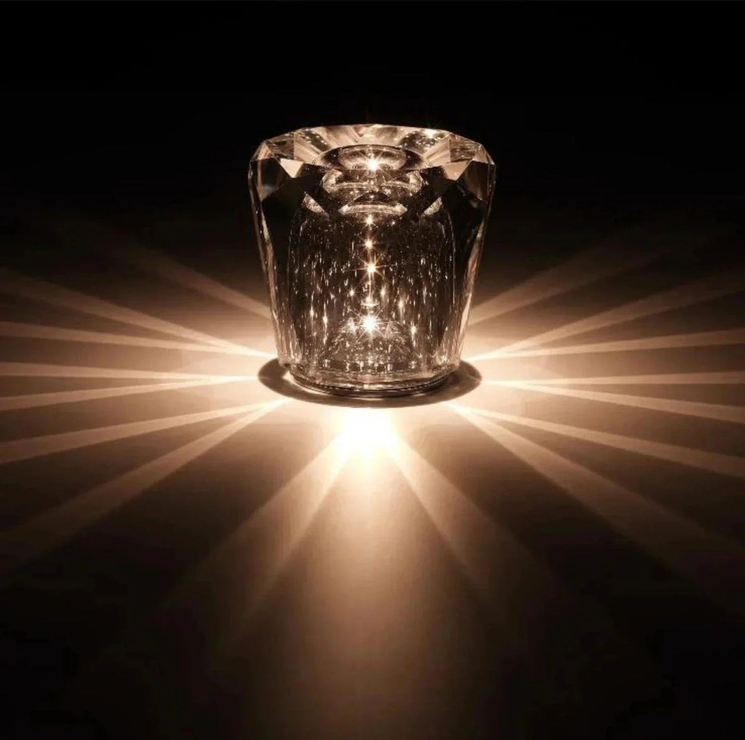Lampe Décorative en Métal et Cristal pour Salon – Éclairage Élégant 20 x 20 cm 3