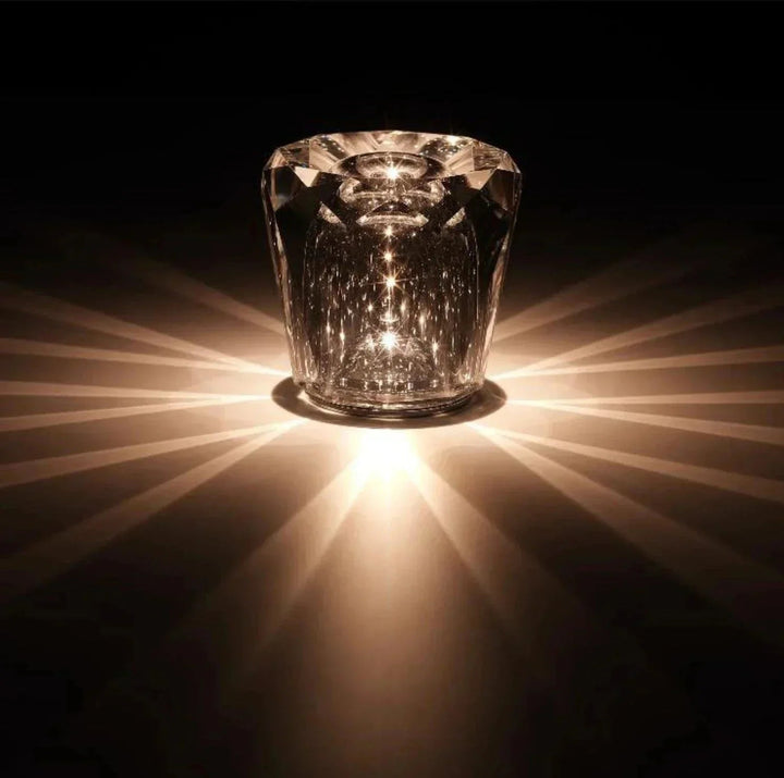 Lampe Décorative en Métal et Cristal pour Salon – Éclairage Élégant 20 x 20 cm 3