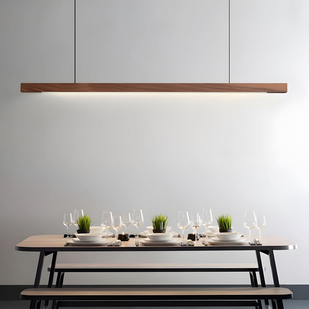 Lampe En Bois De Chêne Massif Avec Télécommande - Éclairage Élégant Réglable 1