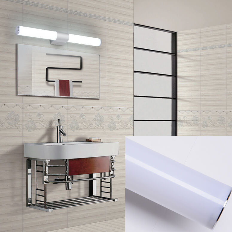 Lampe LED Cylindrique Miroir Énergétiquement Efficace pour Salle de Bain et Intérieurs Modernes - Résistance IP44, 3000K/6000K 2