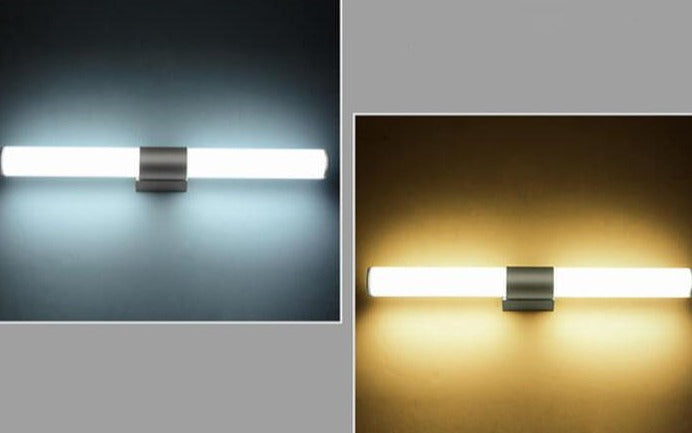 Lampe LED Cylindrique Miroir Énergétiquement Efficace pour Salle de Bain et Intérieurs Modernes - Résistance IP44, 3000K/6000K 4