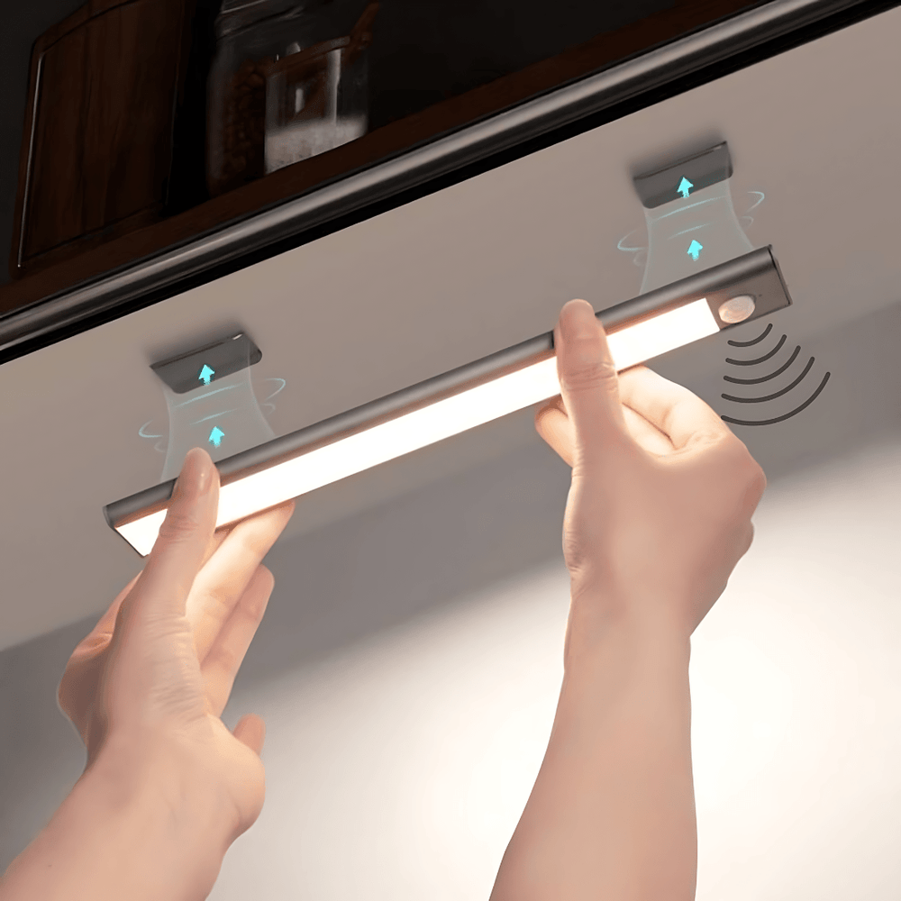 Lampe LED Sans Fil avec Capteur et Installation Magnétique – Éclairage Ajustable pour Chambre, Cuisine et Armoires 0