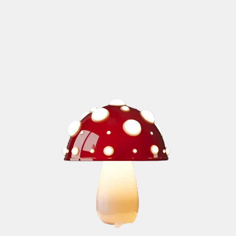 Lampe LED de Table Sans Fil au Design Champignon – Lumière Douce et Ambiance Chaleureuse, Charge USB Inclus 12