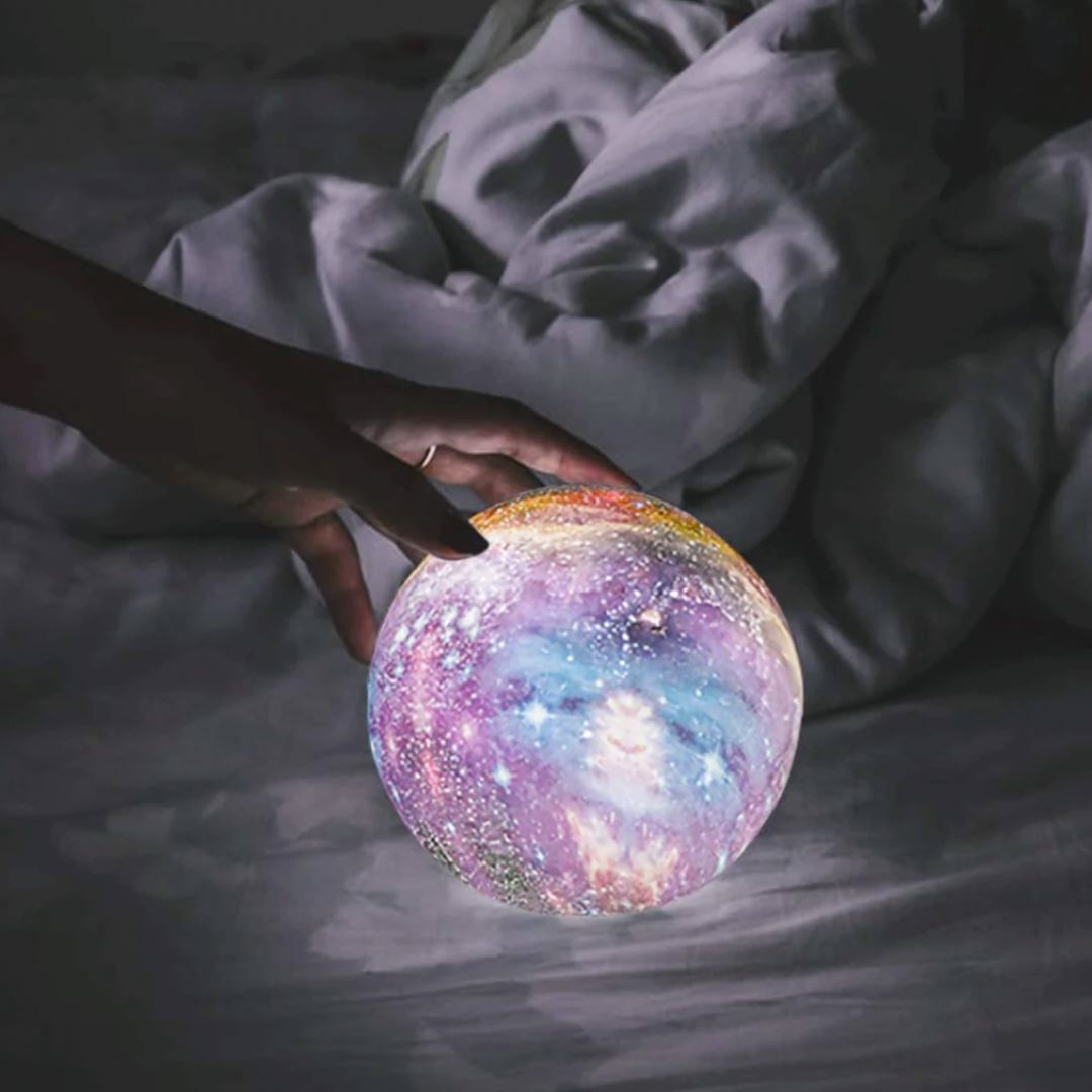 Lampe Lunaire Sans Fil – Éclairage Décoratif Ambiance Cosmique en Plastique – Idéale pour Chevet ou Décoration Moderne 4