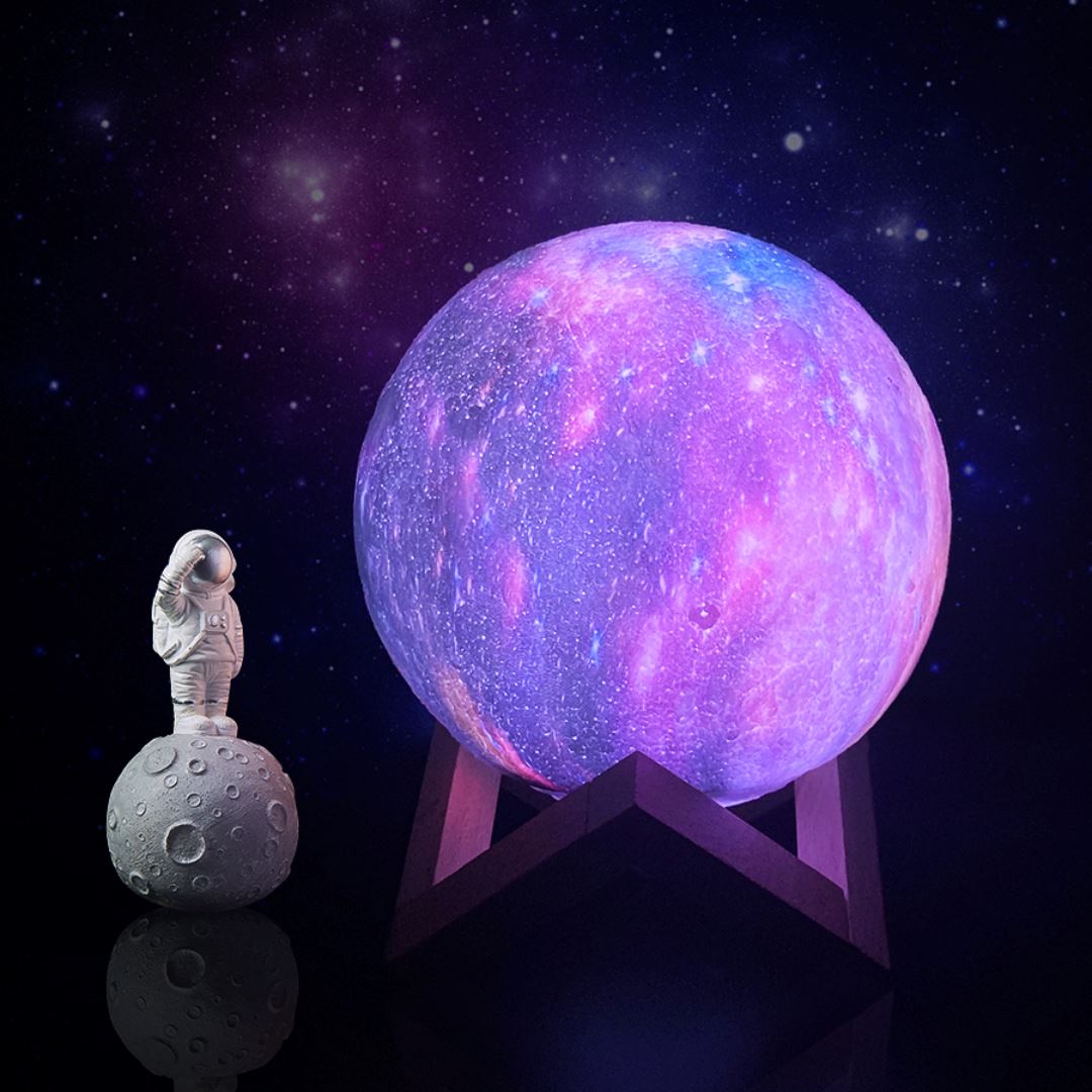 Lampe Lunaire Sans Fil – Éclairage Décoratif Ambiance Cosmique en Plastique – Idéale pour Chevet ou Décoration Moderne 7