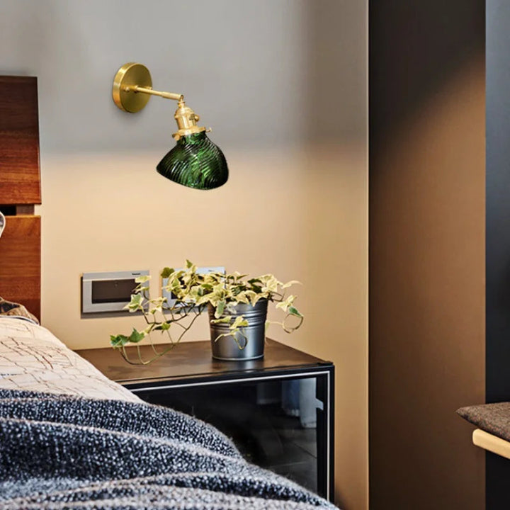 Lampe Murale Élégante en Fer et Verre - Style Traditionnel avec Éclairage LED 2