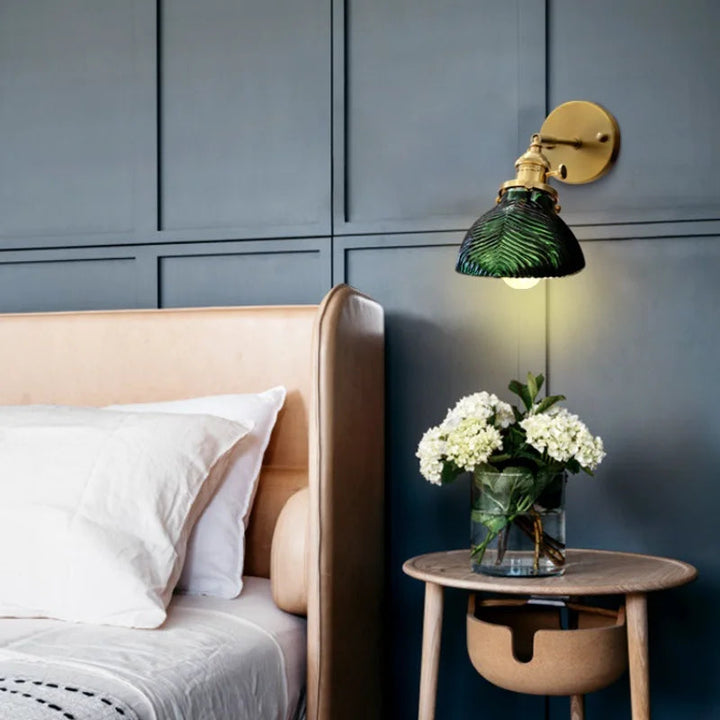 Lampe Murale Élégante en Fer et Verre - Style Traditionnel avec Éclairage LED 3