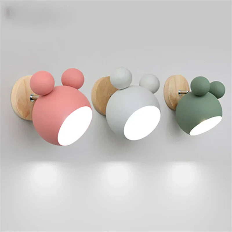 Lampe Murale Mickey Mouse en Aluminium - Applique Murale Chambre Ludique pour Enfants, Éclairage Amusant et Durable 1