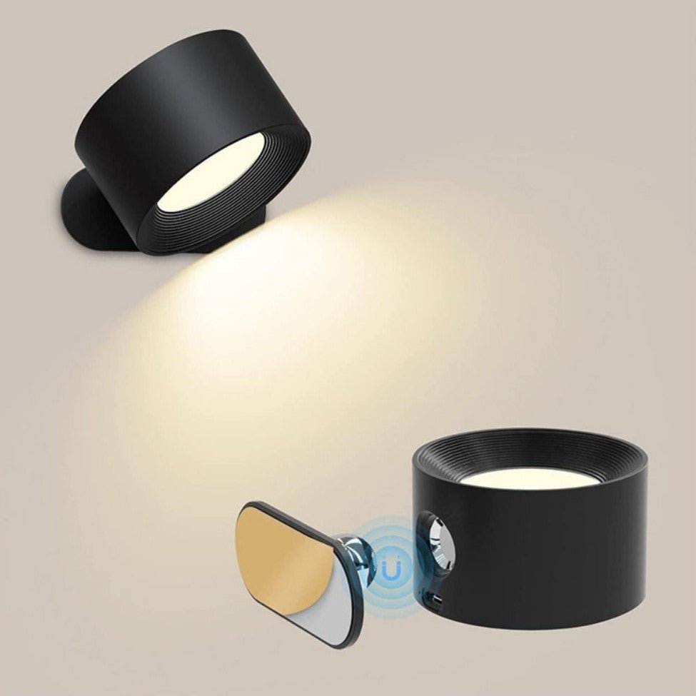 Lampe Murale Sans Fil Rotative avec Intensité Lumineuse Ajustable – Éclairage Portable 3 Couleurs 1