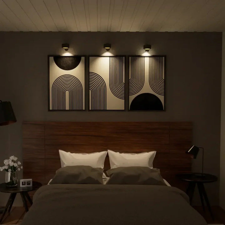 Lampe Murale Sans Fil Rotative avec Intensité Lumineuse Ajustable – Éclairage Portable 3 Couleurs 2