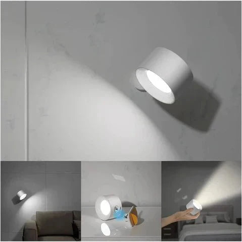 Lampe Murale Sans Fil Rotative avec Intensité Lumineuse Ajustable – Éclairage Portable 3 Couleurs 7