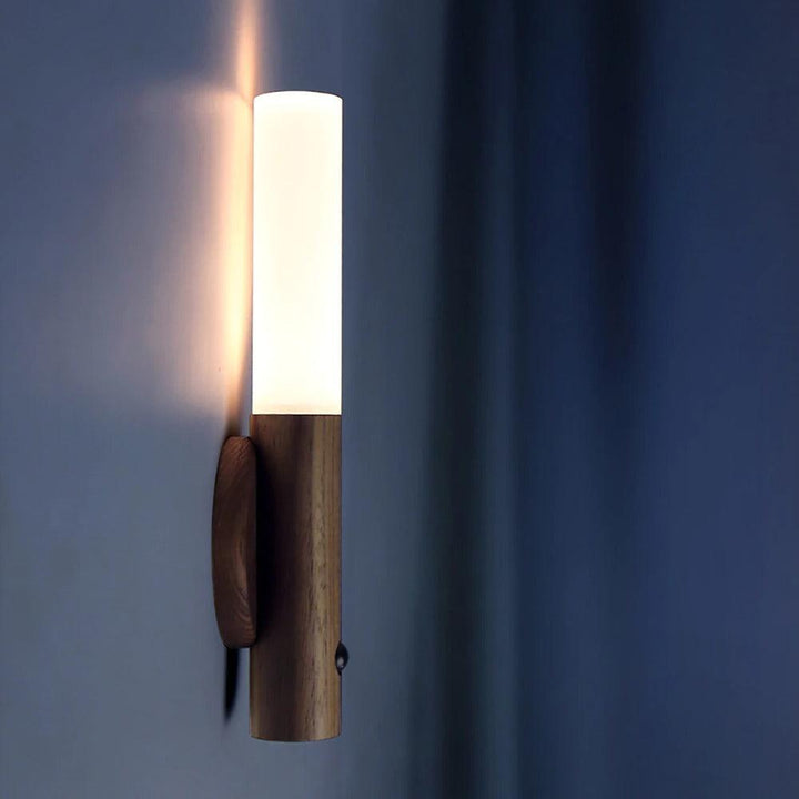 Lampe Murale Sans Fil en Bois avec Capteur de Mouvement – Éclairage Pratique et Élégant pour Intérieur 3
