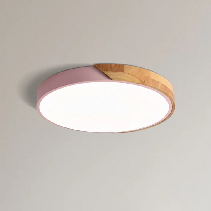 Lampe Plafond LED Scandinave Élégante en Bois et Acrylique – Design Minimaliste 9