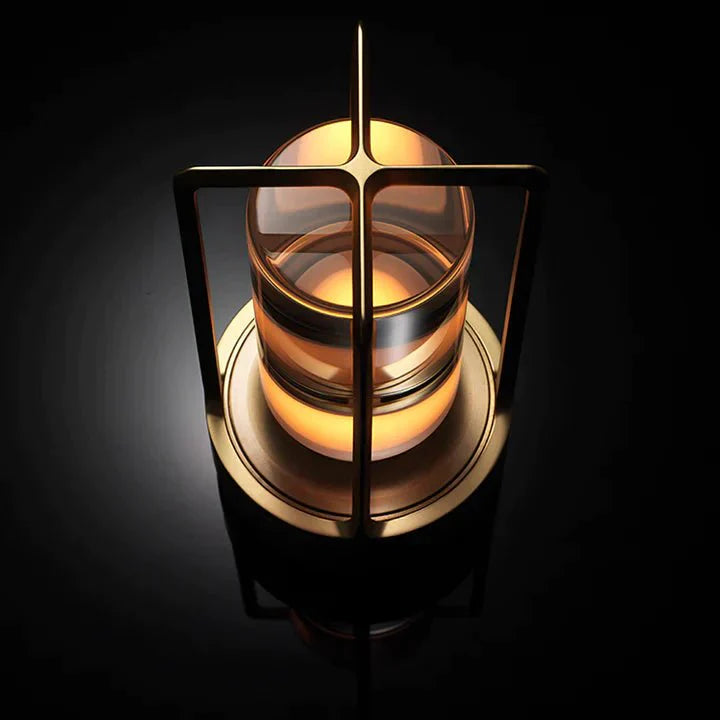 Lampe Sans Fil en Aluminium avec Abat-Jour en Cristal – Luminaire Extérieur Élégant et Mobile 8