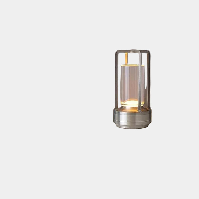 Lampe Sans Fil en Aluminium avec Abat-Jour en Cristal – Luminaire Extérieur Élégant et Mobile 9