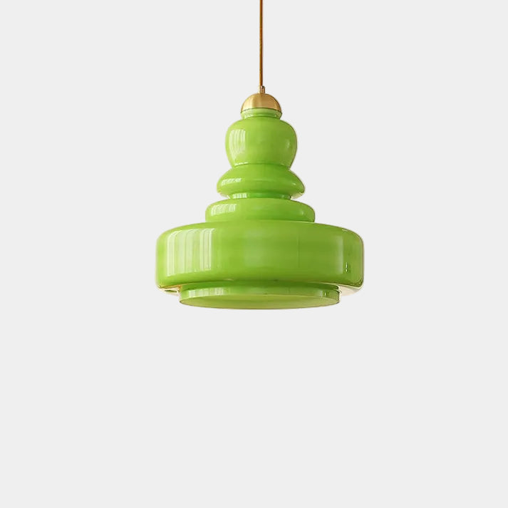 Lampe Suspendue Cylindrique en Verre pour Salle à Manger – Luminaire Suspendu Élégant et Moderne, Éclairage Doux et Accueillant 0
