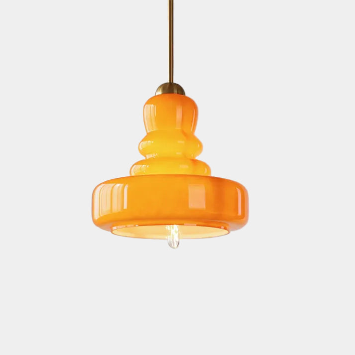 Lampe Suspendue Cylindrique en Verre pour Salle à Manger – Luminaire Suspendu Élégant et Moderne, Éclairage Doux et Accueillant 6