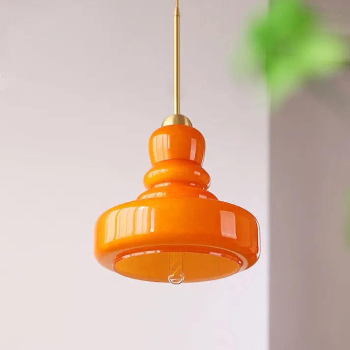 Lampe Suspendue Cylindrique en Verre pour Salle à Manger – Luminaire Suspendu Élégant et Moderne, Éclairage Doux et Accueillant 7