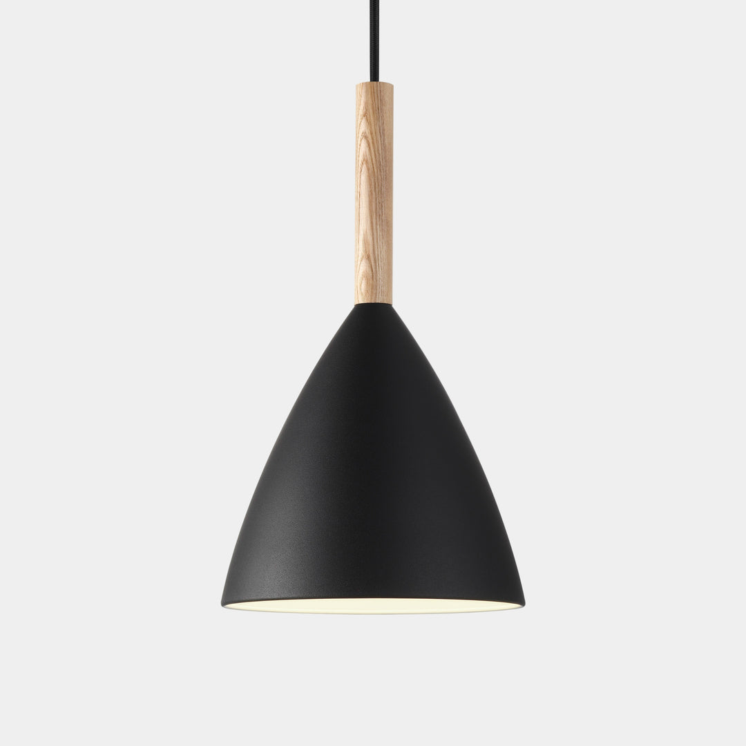 Lampe Suspendue Élégante à 20 Pendentifs en Bois de Cendres – Luminaire Suspendu Minimaliste avec Hauteur Réglable 0