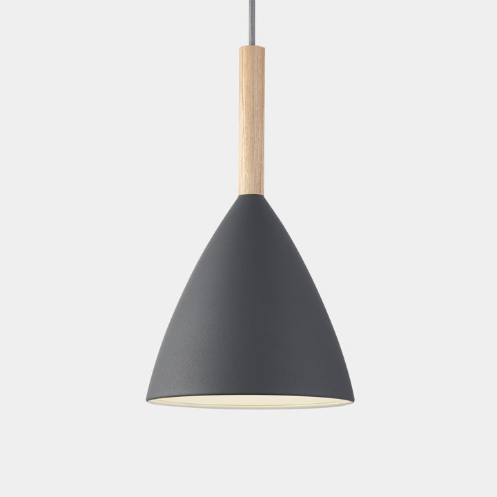 Lampe Suspendue Élégante à 20 Pendentifs en Bois de Cendres – Luminaire Suspendu Minimaliste avec Hauteur Réglable 3