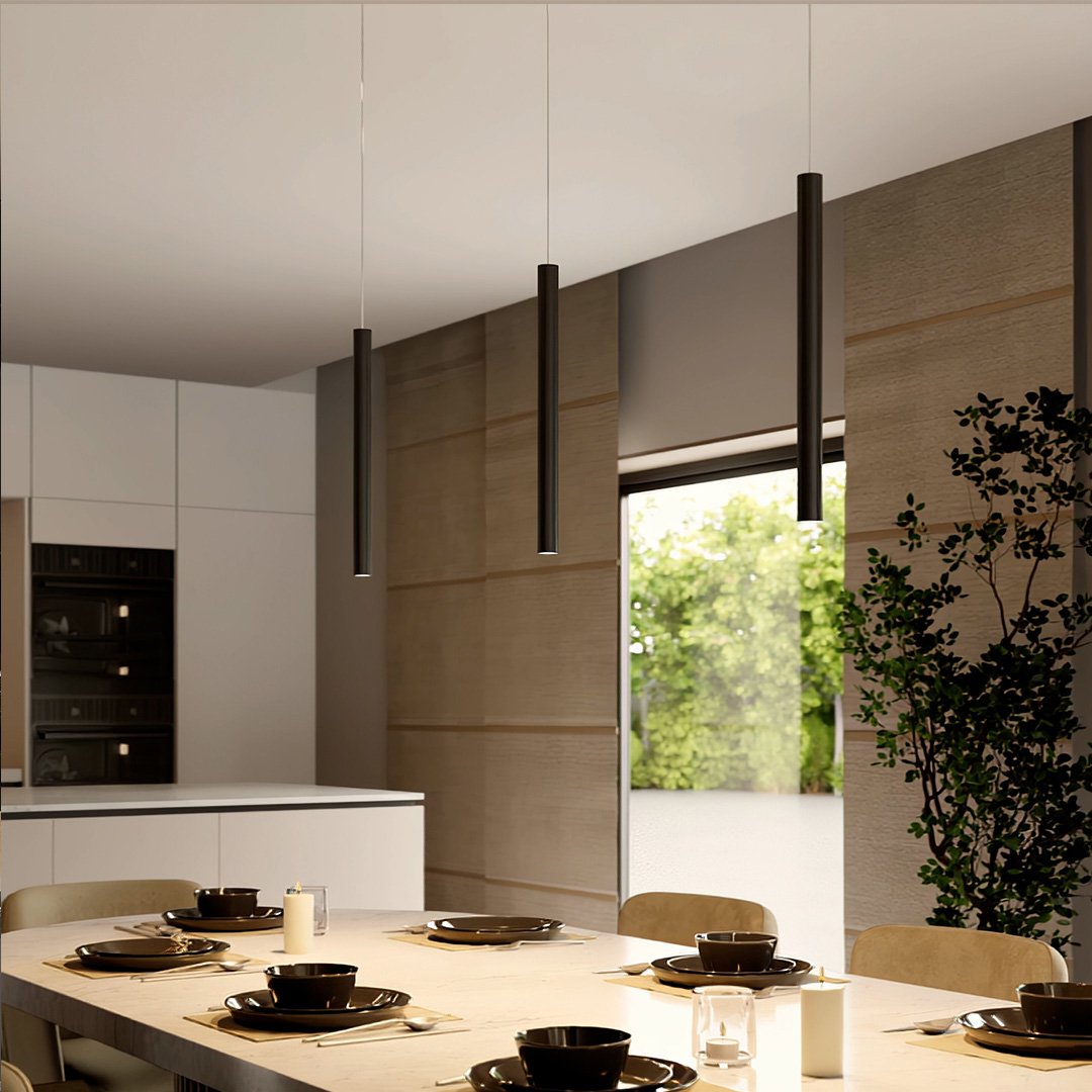 Lampe Suspendue Élégante en Métal et Verre avec Finition Miroir pour Salle à Manger – Luminaire Suspendu Moderne 1