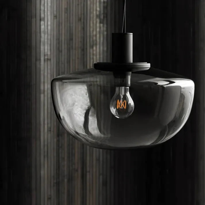 Lampe Suspendue Élégante en Verre Sphérique pour Cuisine – Luminaire Suspendu Minimaliste et Moderne, 22 cm diamètre 1