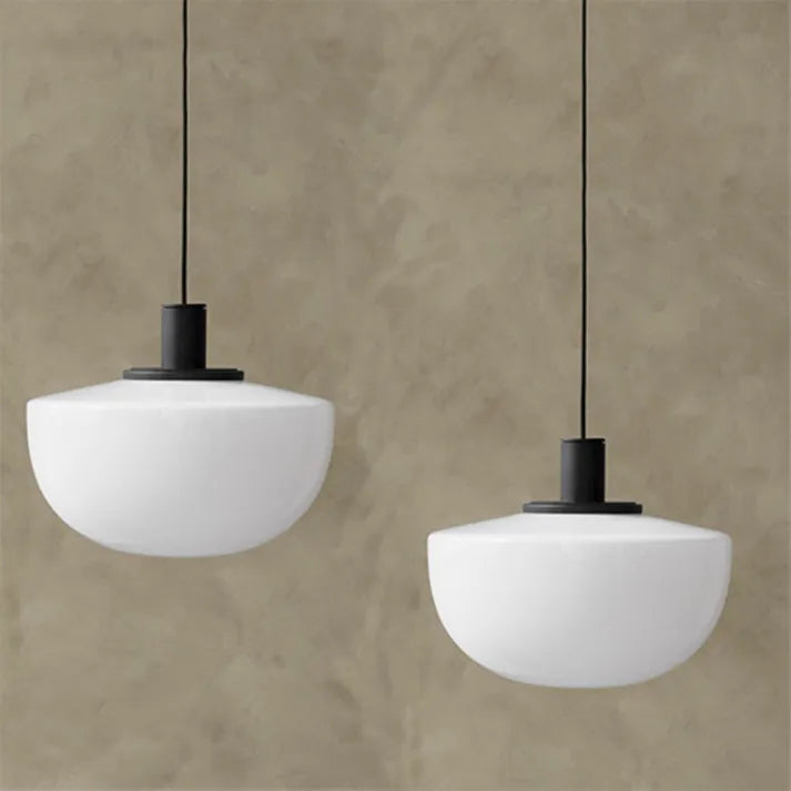 Lampe Suspendue Élégante en Verre Sphérique pour Cuisine – Luminaire Suspendu Minimaliste et Moderne, 22 cm diamètre 4