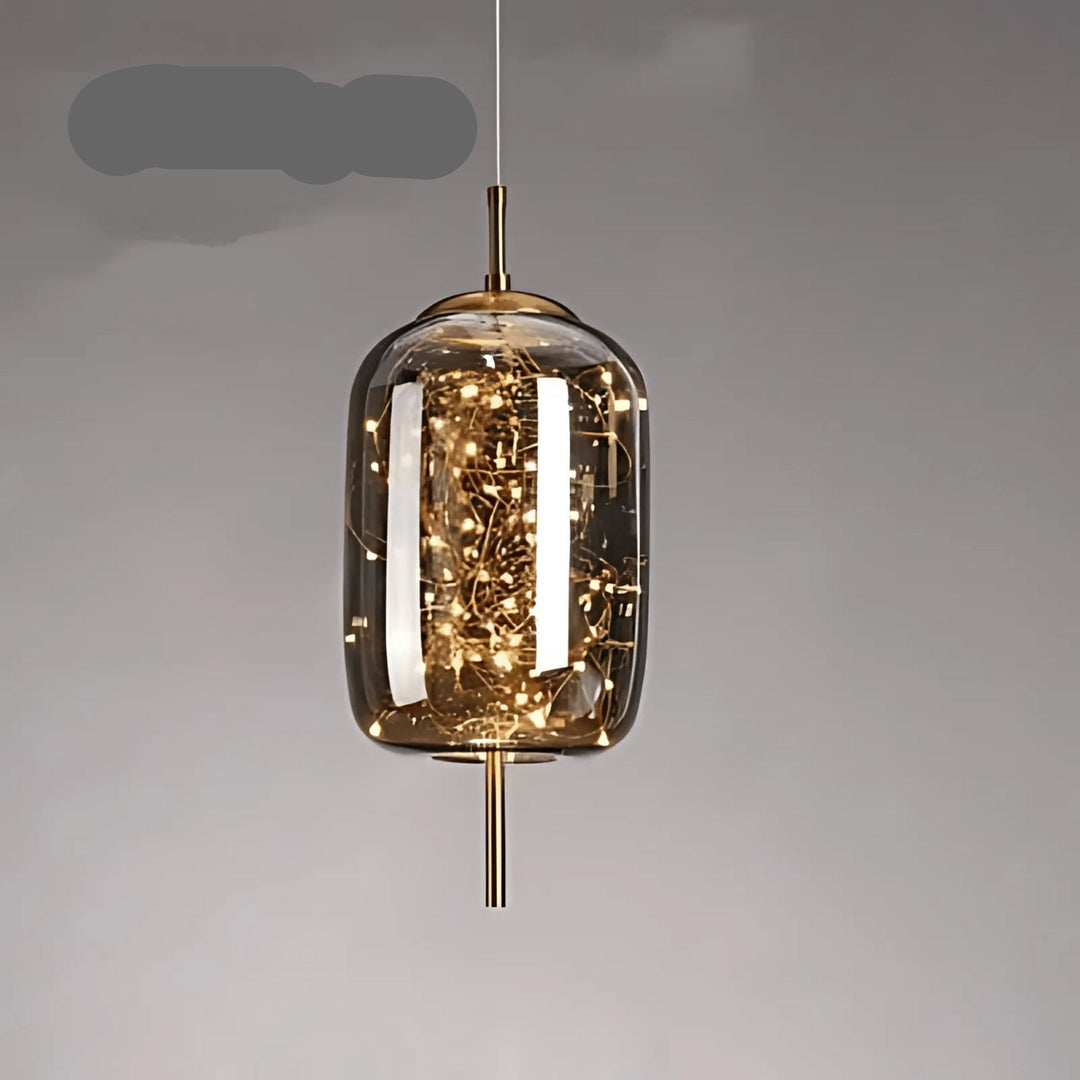 Lampe Suspendue Élégante en Verre avec Motif Féérique – Luminaire Suspendu pour Salle à Manger et Intérieur Moderne 0