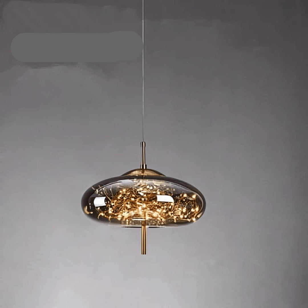 Lampe Suspendue Élégante en Verre avec Motif Féérique – Luminaire Suspendu pour Salle à Manger et Intérieur Moderne 10
