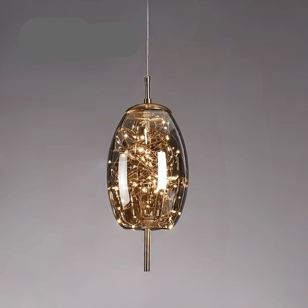 Lampe Suspendue Élégante en Verre avec Motif Féérique – Luminaire Suspendu pour Salle à Manger et Intérieur Moderne 12